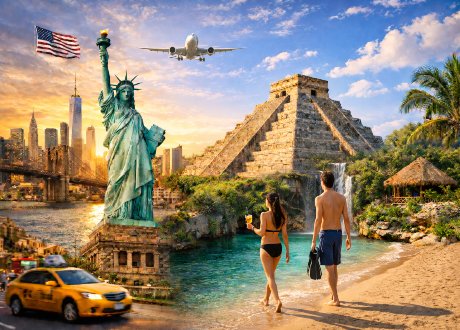 Tour New York e Messico: Grattacieli e Maya viaggio di gruppo organizzato con guida in italiano